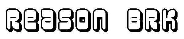 Reason BRK字体