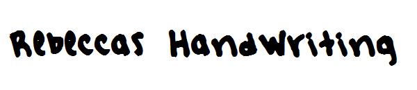 Rebeccas Handwriting字体