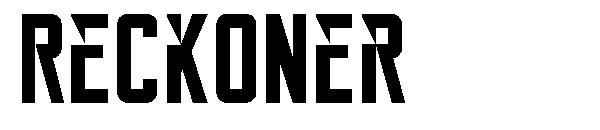 Reckoner字体