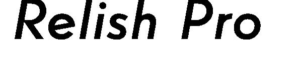 Relish Pro字体
