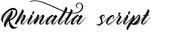 Rhinatta script字体