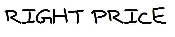 Right Price字体
