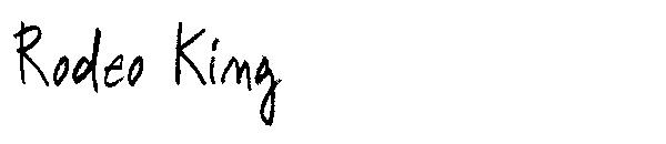 Rodeo King字体
