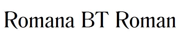 Romana BT Roman字体