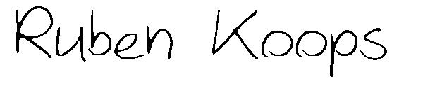 Ruben Koops字体