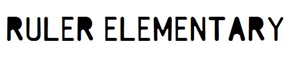 Ruler Elementary字体