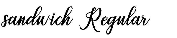 sandwich Regular字体