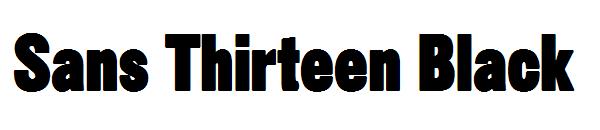 Sans Thirteen Black字体