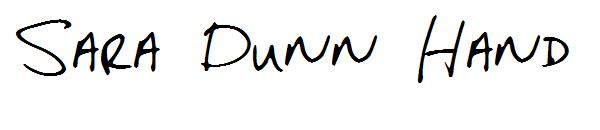 Sara Dunn Hand字体