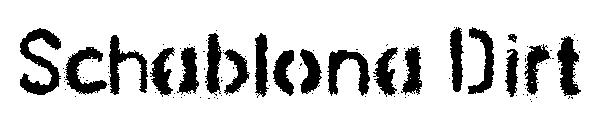 Schablona Dirt字体