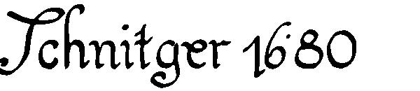Schnitger 1680字体