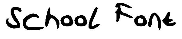 School Font字体