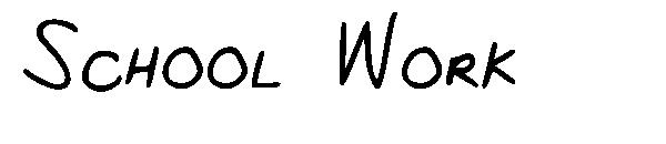 School Work字体