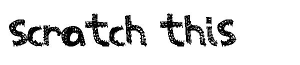 Scratch This字体
