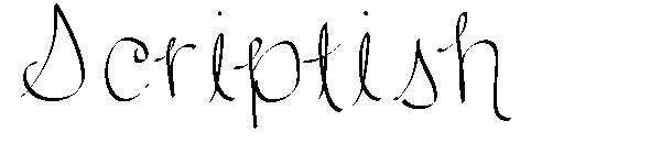 Scriptish字体