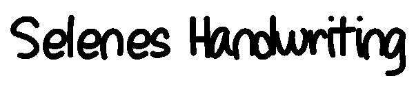 Selenes Handwriting字体