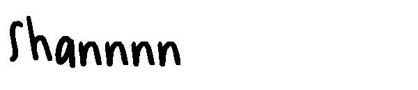 Shannnn字体