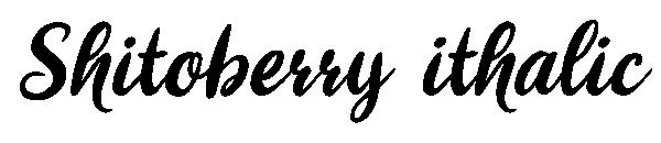 Shitoberry ithalic字体