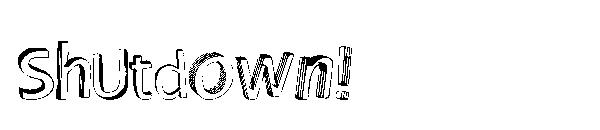 Shutdown!字体