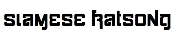 Siamese Katsong字体