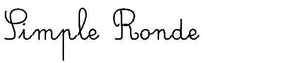 Simple Ronde字体