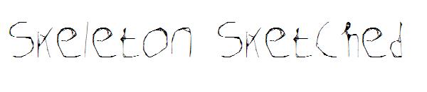 Skeleton Sketched字体