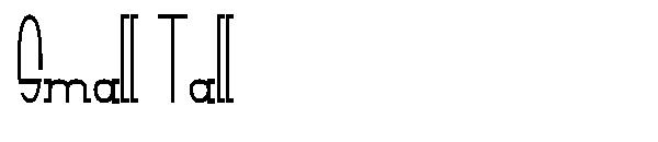 Small Tall字体