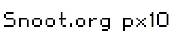 Snoot.org px10字体