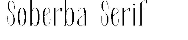 Soberba Serif字体