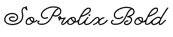 SoProlix Bold字体
