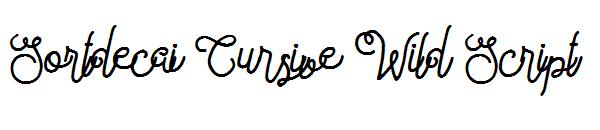 Sortdecai Cursive Wild Script字体