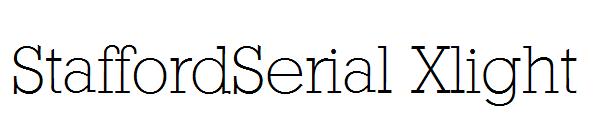 StaffordSerial Xlight字体