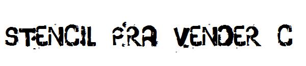 Stencil Pra Vender C字体