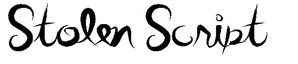 Stolen Script字体