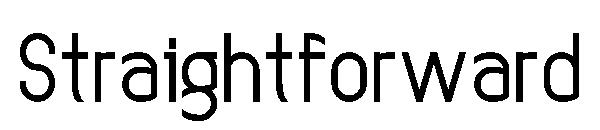 Straightforward字体