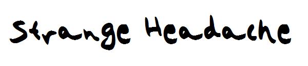 Strange Headache字体