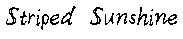 Striped Sunshine字体