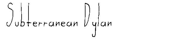 Subterranean Dylan字体