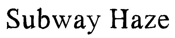 Subway Haze字体