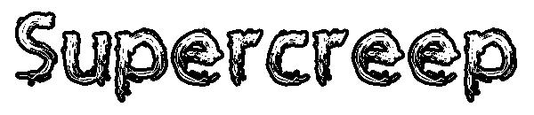 Supercreep字体