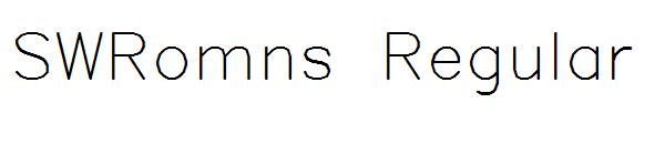 SWRomns Regular字体