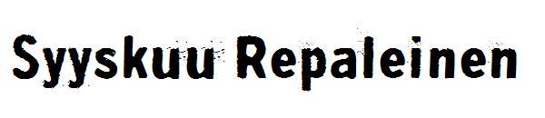 Syyskuu Repaleinen字体