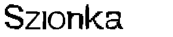 Szionka字体