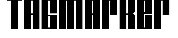Tagmarker字体