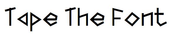 Tape The Font字体