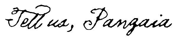 Tell us, Pangaia字体