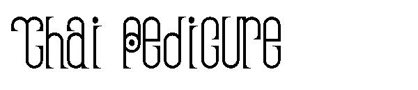 Thai Pedicure字体