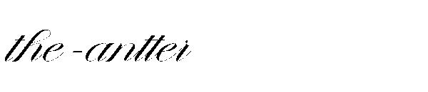 the-antter字体