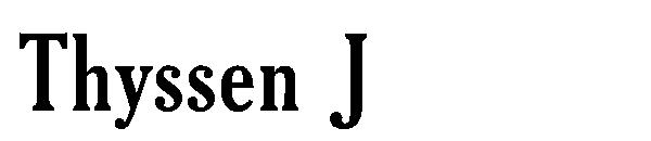 Thyssen J字体
