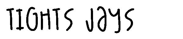 Tights Jays字体